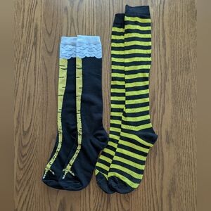 Chicken Legs and Bee Knee-High Socks Bundle